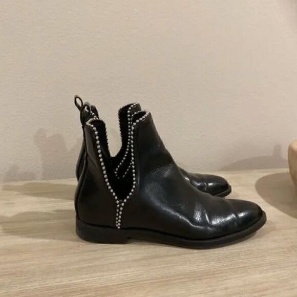 Zara Black Studded Boots  - Picture 4 of 7